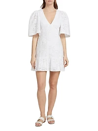Mariana Eyelet Minidress