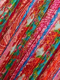 Kim Printed Pleated Midi-Skirt