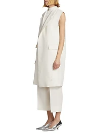 Grain De Poudre Sleeveless Coat