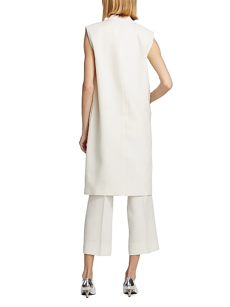 Grain De Poudre Sleeveless Coat