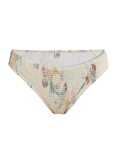 Floral Smocked Bikini Bottom