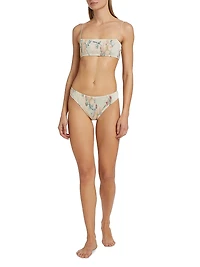 Floral Smocked Bikini Bottom