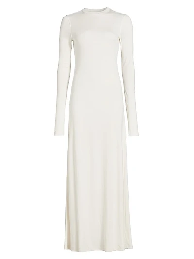 Jersey Long-Sleeve Maxi Dress