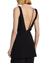 Crepe Jersey Twist Drape Top