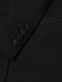Stretch-Wool Peak-Lapel Tuxedo
