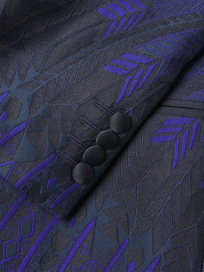 Leaf Silk-Blend One-Button Dinner Jacket