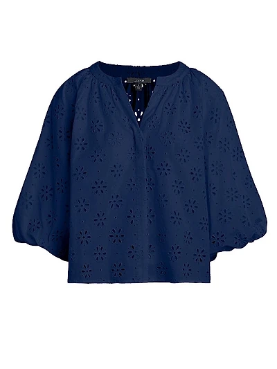 Andie Broderie Blouse