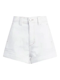 The Avery High-Rise Denim Shorts
