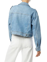 Utility Cropped Denim Jacket