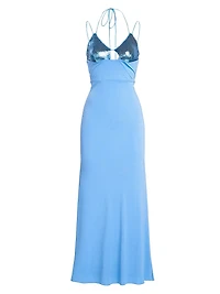 Kasen Sequin Jersey Gown