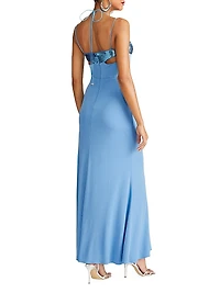 Kasen Sequin Jersey Gown