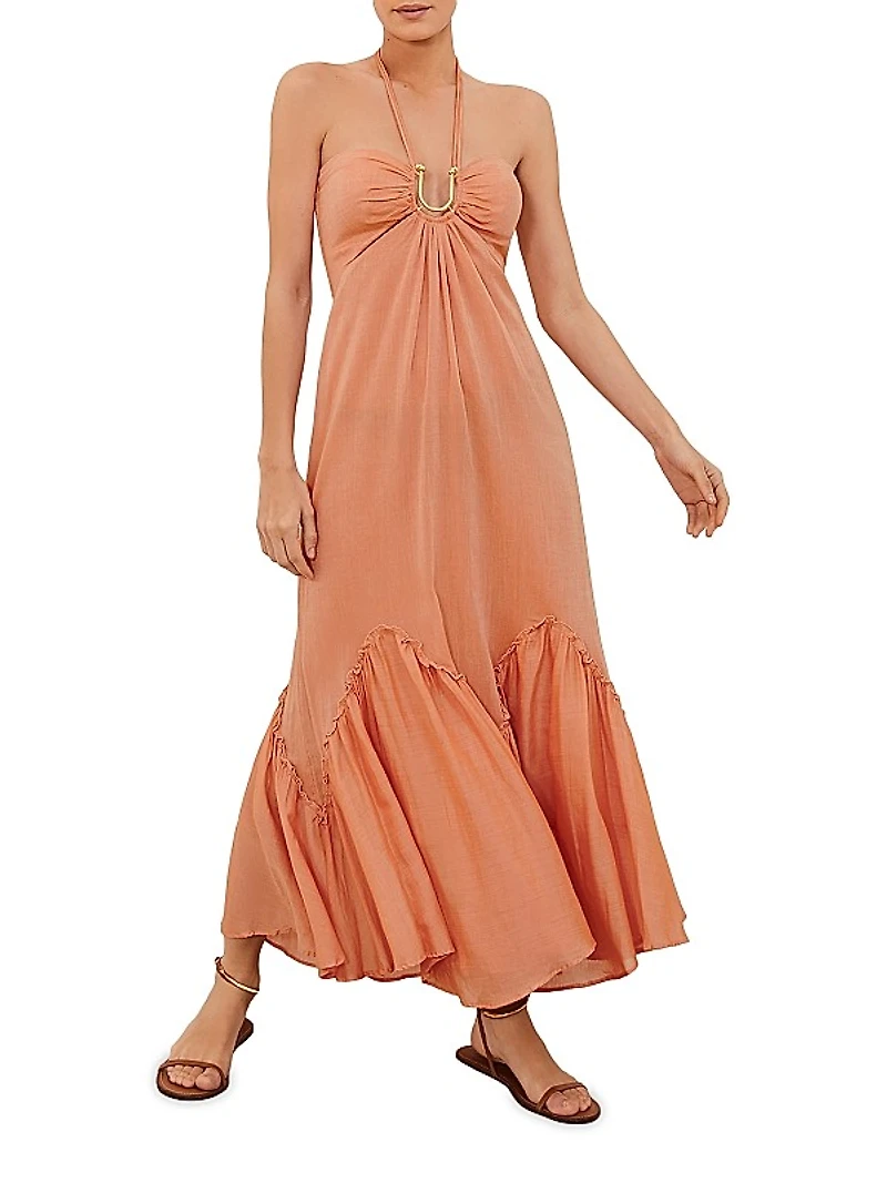 Harper U-Ring Halter Maxi Dress