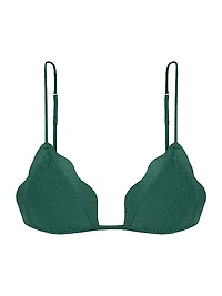 Solid Lou Triangle Bikini Top