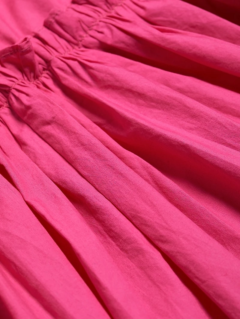 Jacobs Gathered Cotton Poplin Maxi Dress