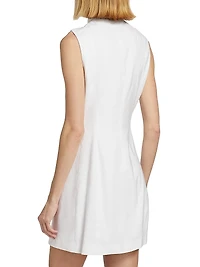 Slade Linen-Blend Vest Minidress