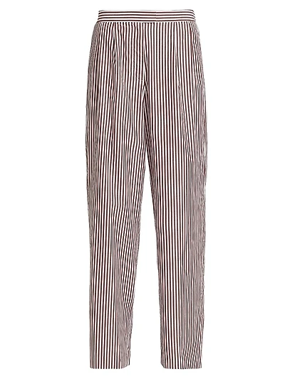 Lacey Striped Poplin Pants