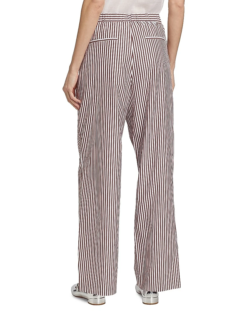 Lacey Striped Poplin Pants