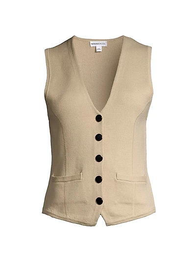 Cotton-Blend Vest