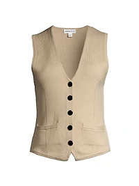 Cotton-Blend Vest