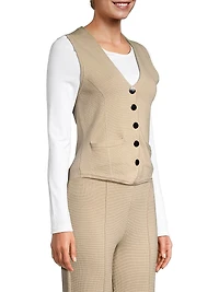 Cotton-Blend Vest