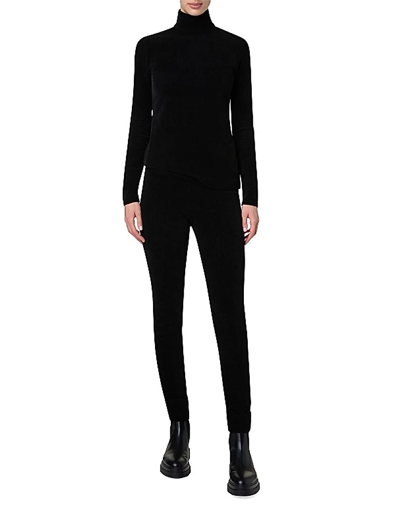Meva Cotton High-Waist Pants
