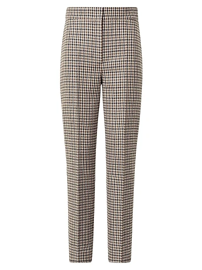 Feryn Houndstooth Wool Tapered Pants