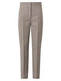 Feryn Houndstooth Wool Tapered Pants