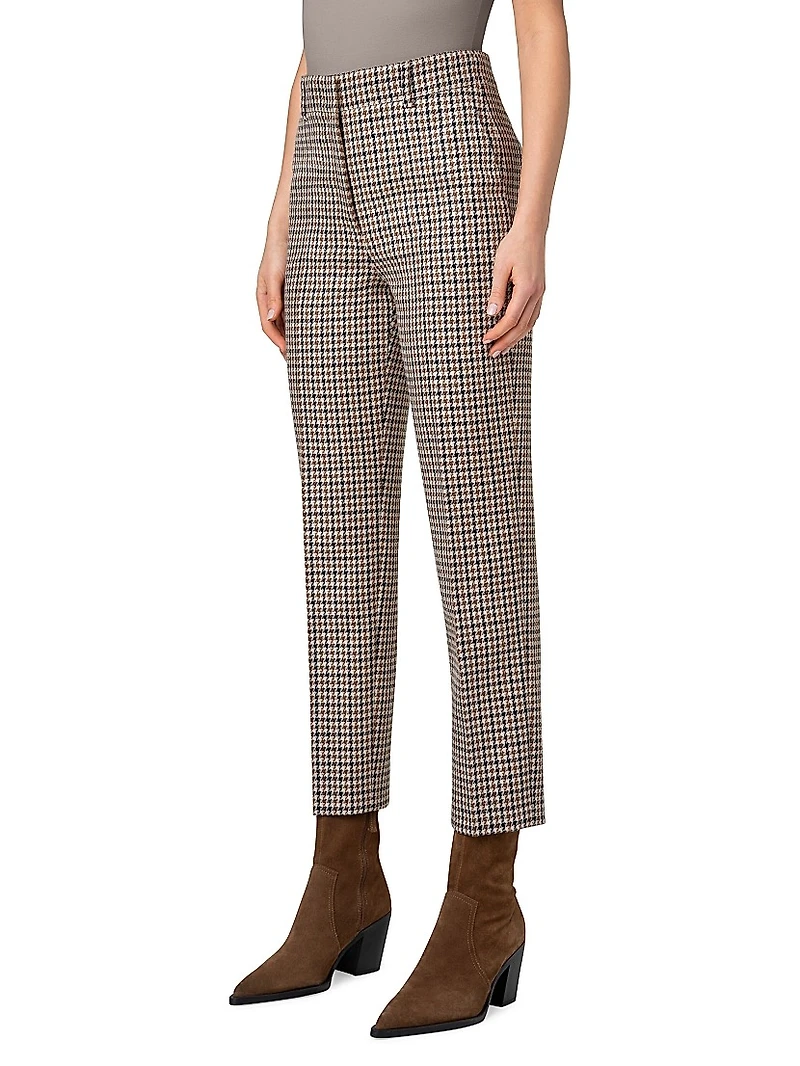 Feryn Houndstooth Wool Tapered Pants
