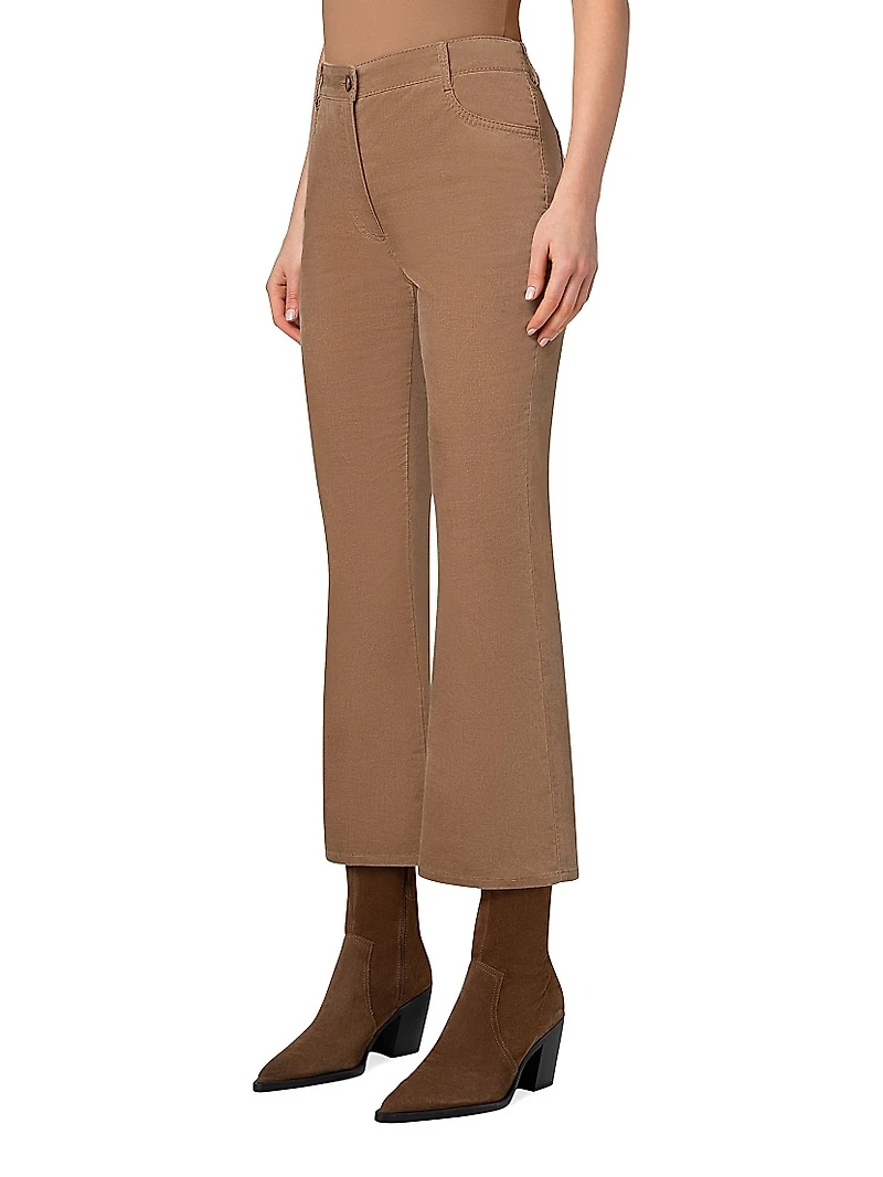 Cali Cotton-Blend Denim Crop Jeans