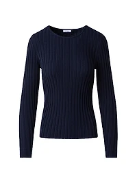 Chunky Rib-Knit Wool Sweater
