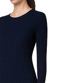 Chunky Rib-Knit Wool Sweater