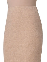 Fitted Rib-Knit Skirt