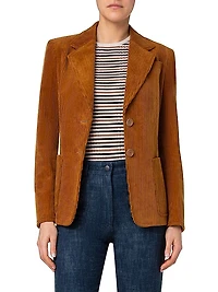 Cotton Corduroy Two-Button Jacket