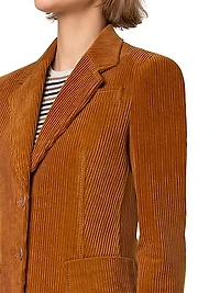 Cotton Corduroy Two-Button Jacket