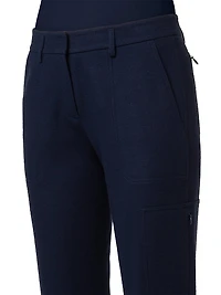 Milla Wool Jersey Slim Cargo Pants