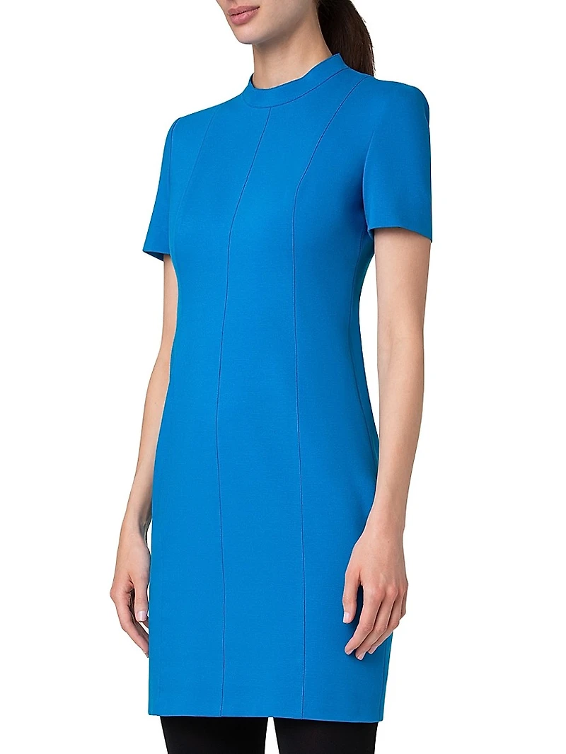 Mockneck Shift Dress