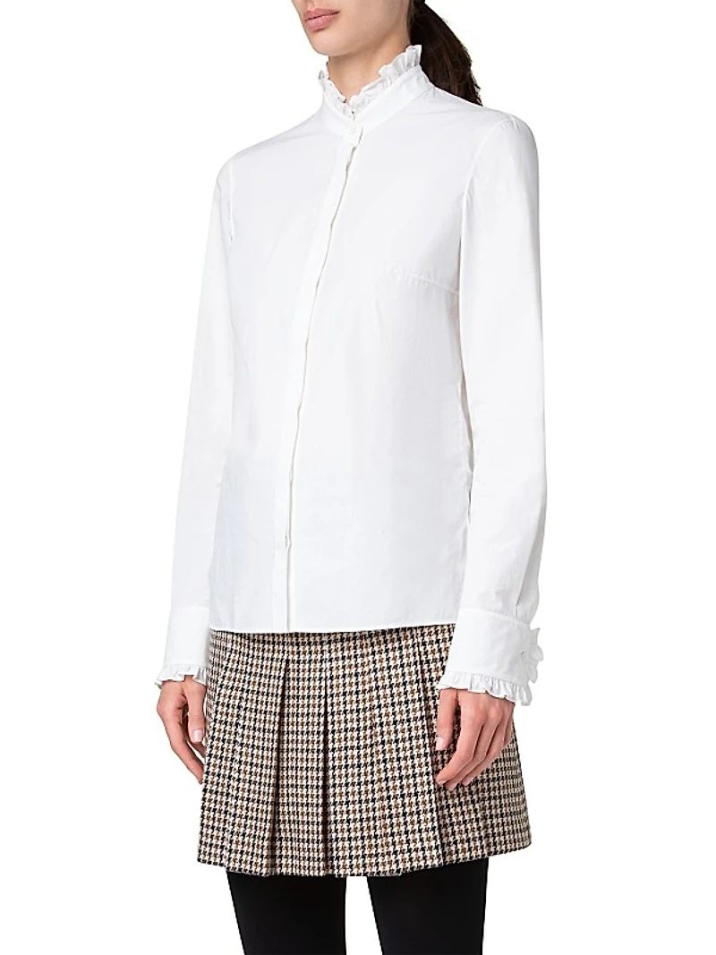 Cotton Ruffled Blouse