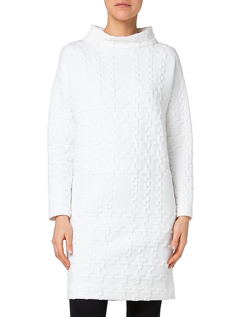 Glencheck Jersey Minidress