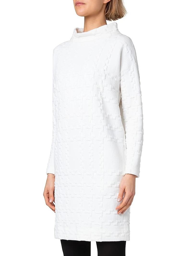 Glencheck Jersey Minidress