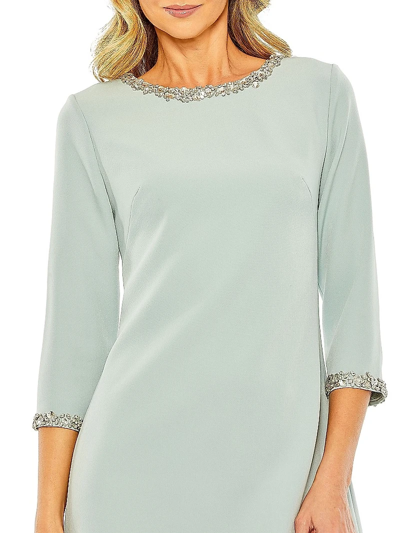 Embellished A-Line Cocktail Dress
