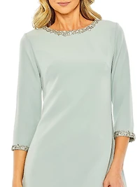 Embellished A-Line Cocktail Dress