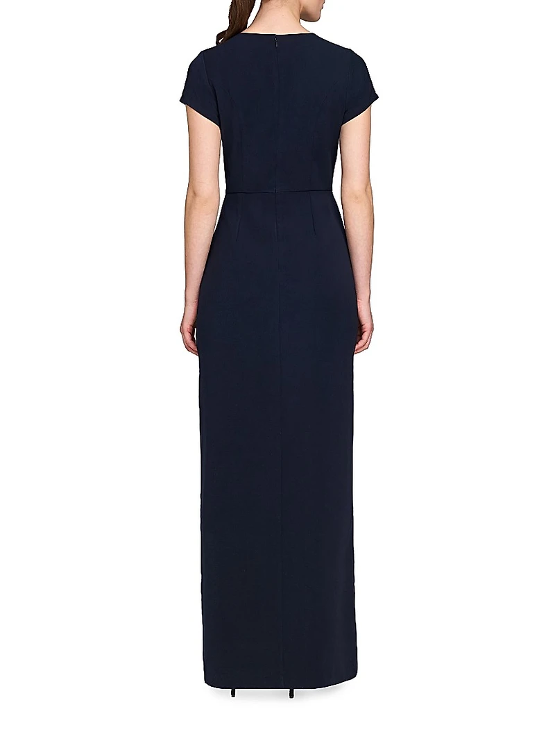 Serenity Floral Embellished Column Gown