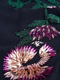 Serenity Floral Embellished Column Gown