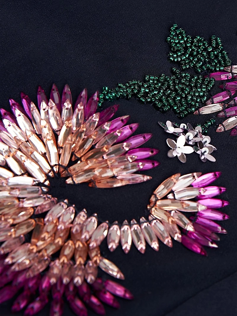 Serenity Floral Embellished Column Gown