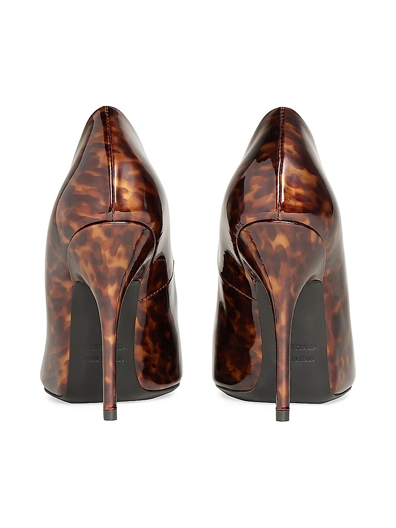 Knife 110MM Pumps Tortoise Shell Print