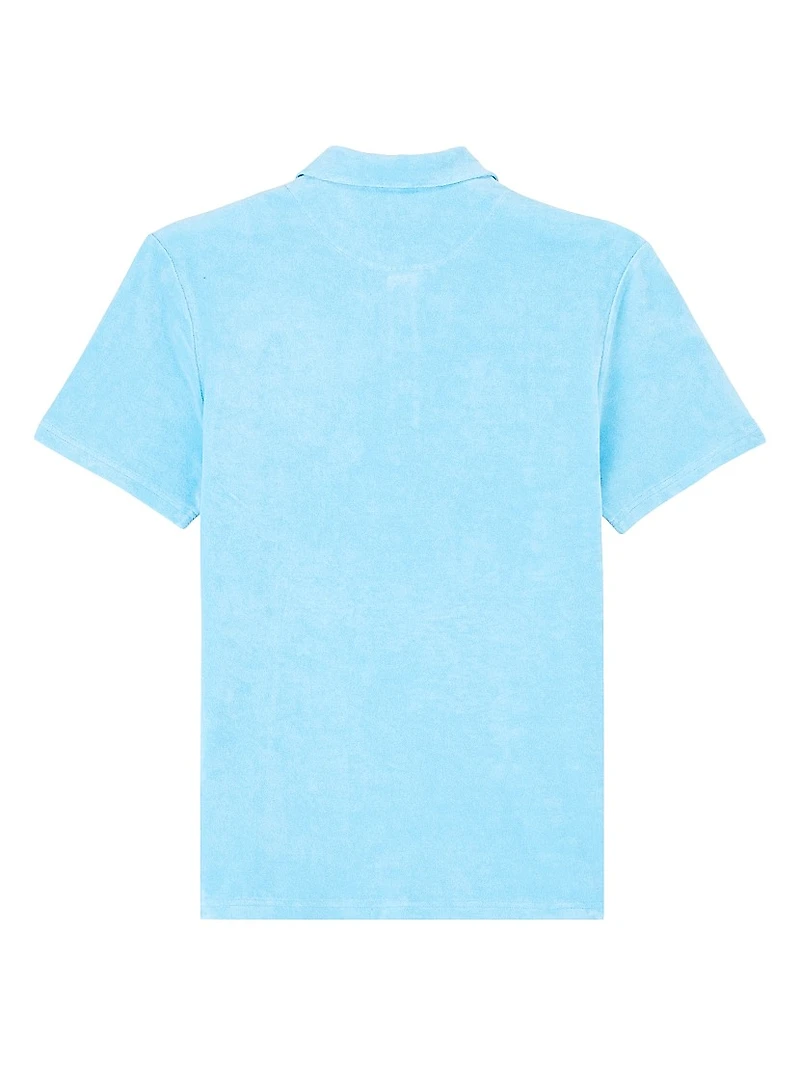 Cotton Terry Polo Shirt