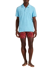 Cotton Terry Polo Shirt