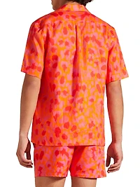 New Leopard Linen Camp Shirt