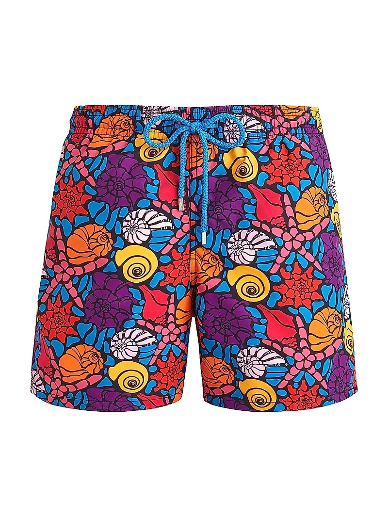 Noumea Sea Shell Graphic Swim Trunks
