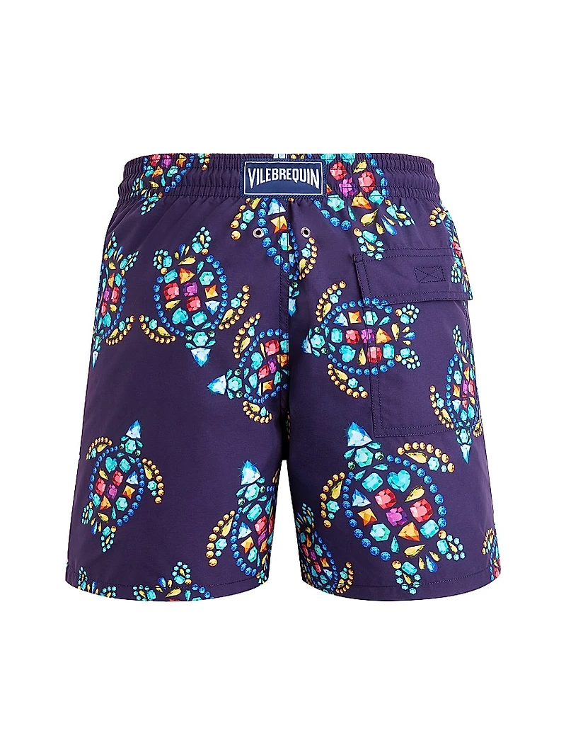 Vendôme Turtles Cotton Swim Shorts